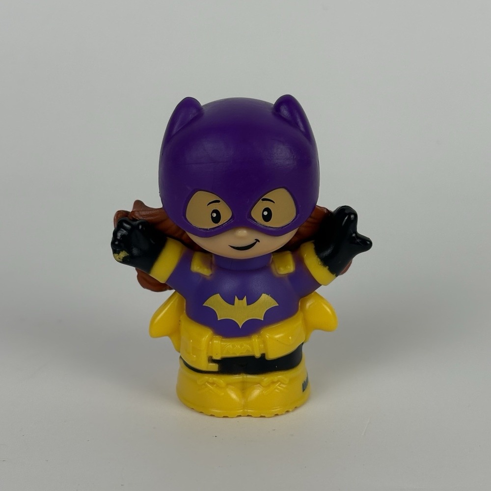 Little People Batgirl Figure Fisher Price DC Super Friends Purple Hero Toy